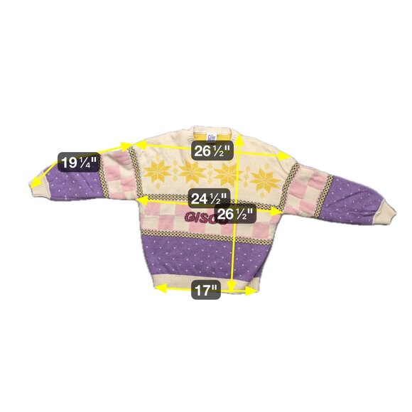 Gisou 2022 Holiday Limited Edition Ugly Christmas Sweater Womens OS Pastel - Picture 8 of 10